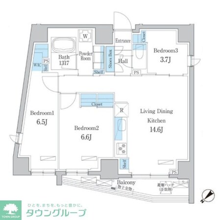 デュオフラッツ板橋大山の物件間取画像